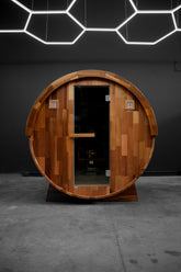 Outdoor Cedar Barrel sauna - Rejuvenex